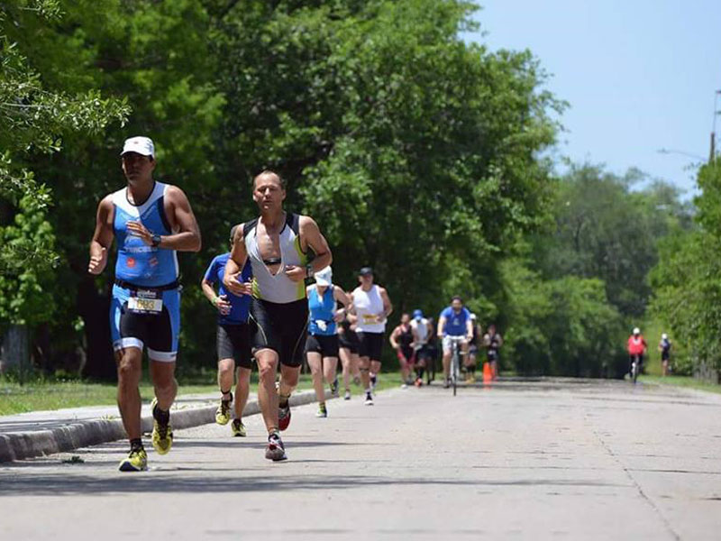 Triathlon event running Triathlon event running